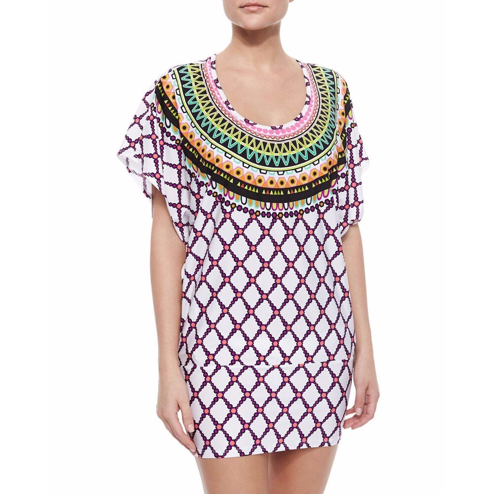 Trina Turk Kon Tiki Cover Up Tunic Dress